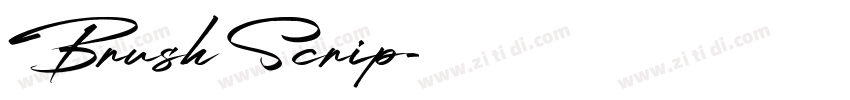 Brush Scrip字体转换 Brush Scrip字体转换